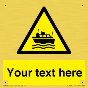 Custom warning ferries crossing vessels